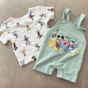 Disney Baby White and Blue Character Outfit